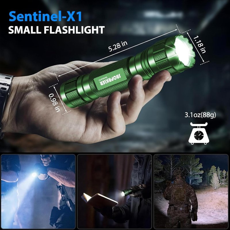 Tactical Flashlight 1200 Lumen - Premium LED Police Flashlight with Holster | Ideal for Law Enforcement & Duty Use