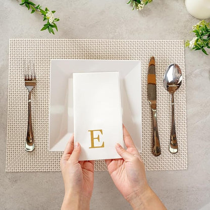 Luxenap 15.8 X 7.9 Inch Linen-Feel Guest Towels, 2000 Lettered Hand Towels