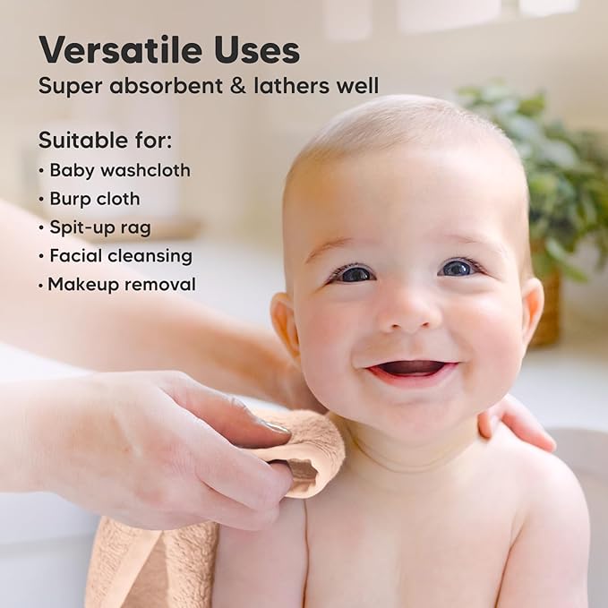 6-Pack Baby Washcloths