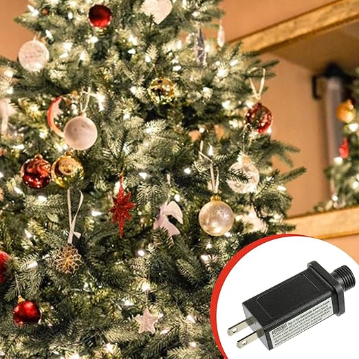 12V 8.4W LED Transformer Replacement Class 2 Power Supply for Christmas String Light Inflatable Decorations LED Controller IP44 Waterproof Low Voltage