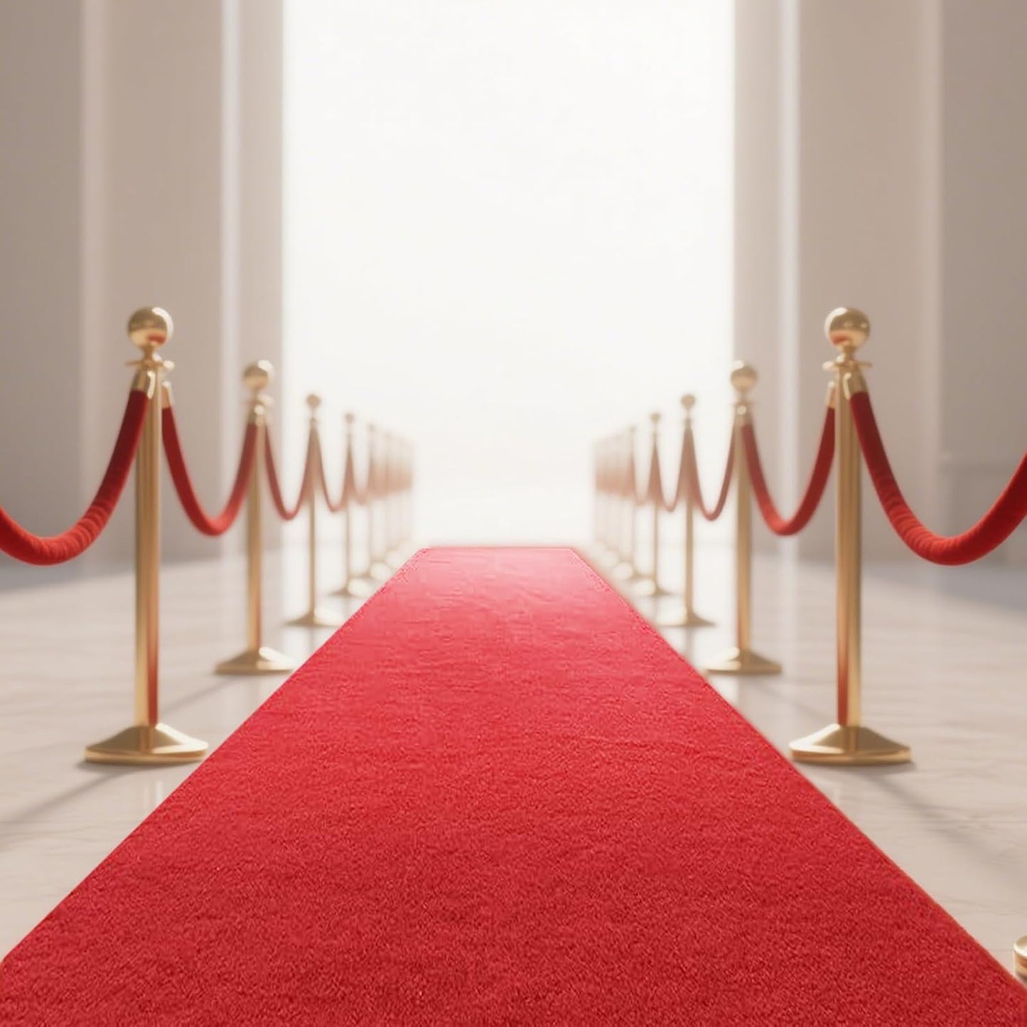 1000 GSM Extra Thick Red Carpet Runner for Partys & Events 3x10ft, Non-Slip Rubber Backed Aisle Runway Rug for Step, Proposal & Wedding Decorations, Hollywood Oscars Runway, (Red, 3x10ft)