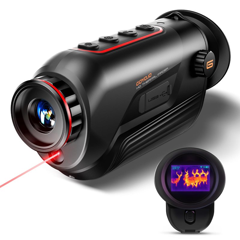 GOYOJO G210 Thermal Monocular, 256x192 Thermal Imaging Monoscope Camera for Adults, 10mm Focal Lens Vision Goggles Thermal Scopes for Night Hunting Camping