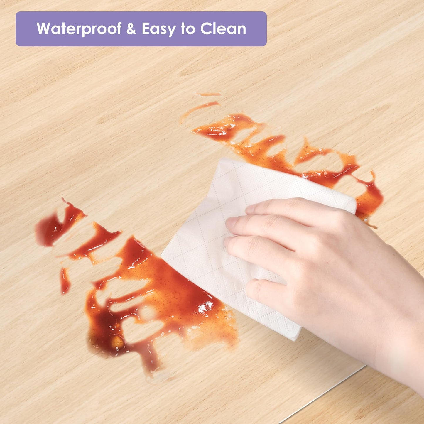 Vicwe Area Mat for Hard Floor, 3'×5' Clear Area Rug for Home, PVC Non-Slip Floor Protector for Dining Room, Large Anti-Scratch Floor Mats for Laundry Room, Kitchen, Bedroom