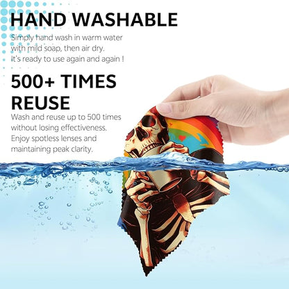 6 PCS Glasses Cleaning Cloth Eyeglass Lens Cleaning Cloth Eyeglasses Wipes