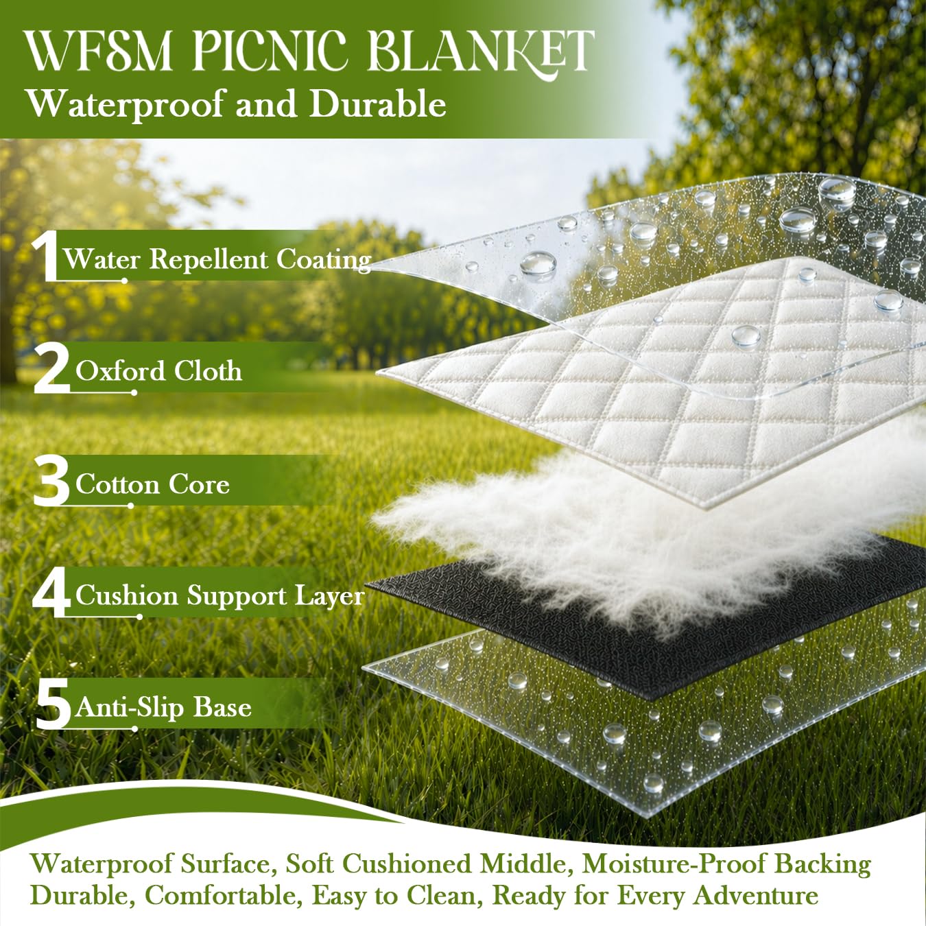 WFSM Cowgirl Gifts Picnic Mat 80x60 Inch, Summer Coastal Cowgirl Aesthetic Outdoor Play Mat for Adults and Toddlers Waterproof Sandproof Beach Blanket Travel Camping Rug