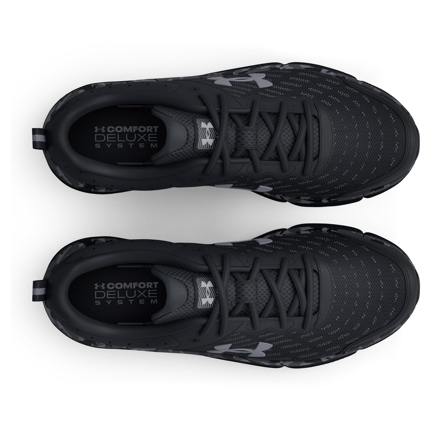 Under Armour Men's Charged Assert 10 Shoes, (001) Black/Black/Pitch Gray, 8.5