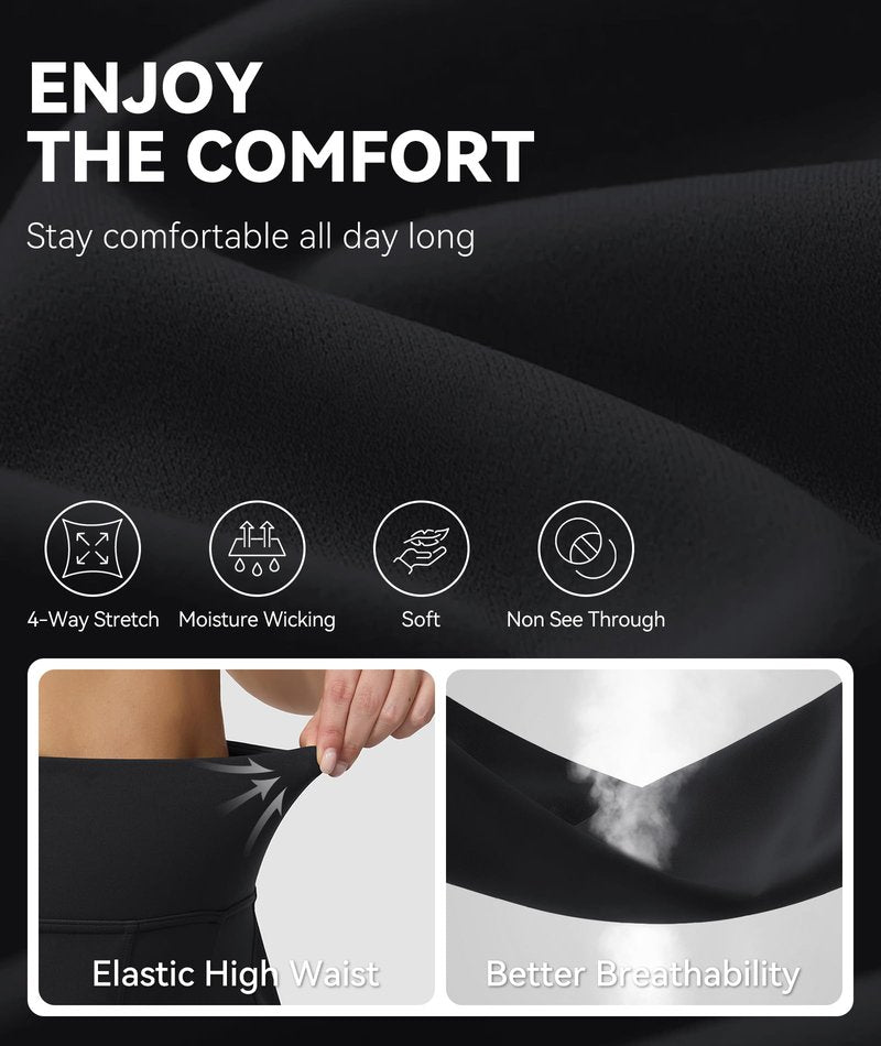 Yoga Flare Leggings for Women High Waisted Yoga Casual Pants Workout Leggings Cargo with 6 Pockets Bootcut Pants,Black XL