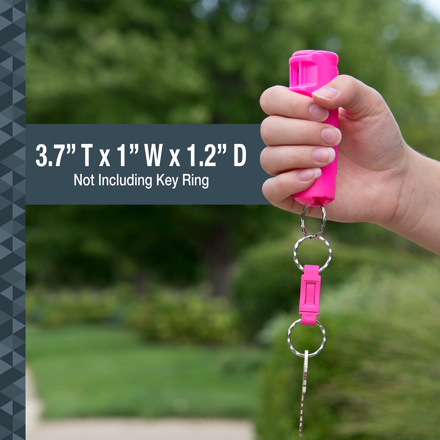 SABRE 2-in-1 Pepper Gel with Detachable Safety Whistle Keychain, 3X longer spray time, 12-Foot, Whistle for Help and Can Be Heard Up to 750 Feet, UV Marking Dye, Ergonomic Finger Grip, Flip Top Safety