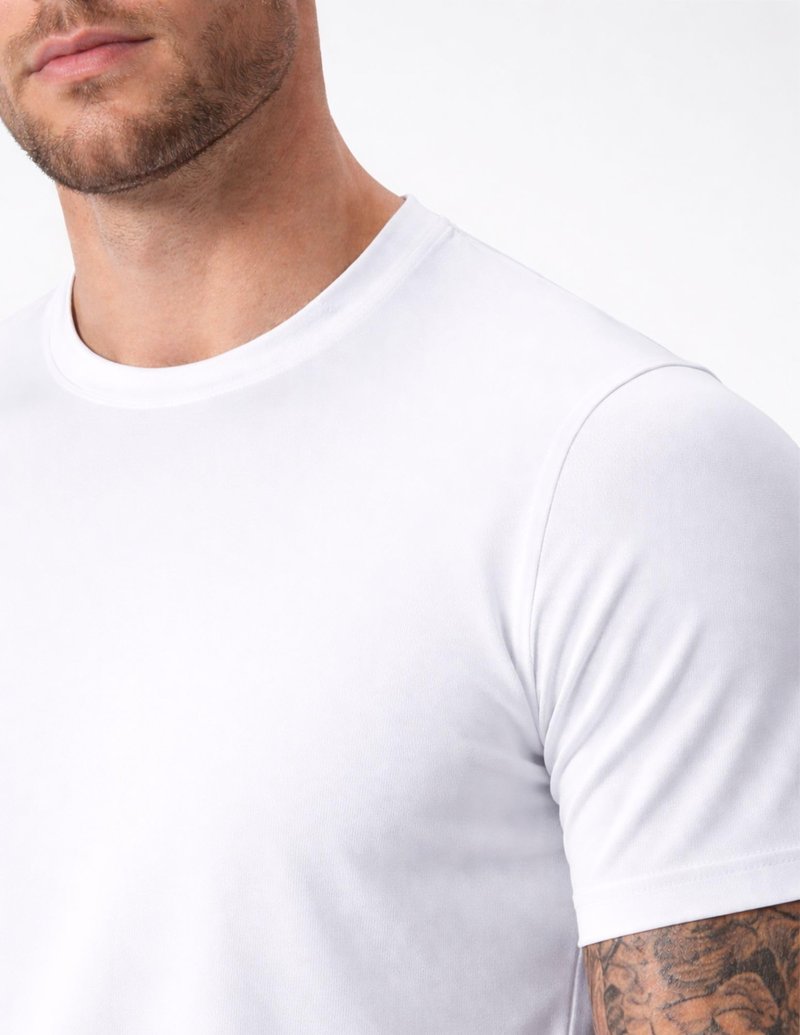 5 Pack Men’s Active Quick Dry Crew Neck T Shirts | Athletic Running Gym Workout Short Sleeve Tee Tops Bulk (Set 15, Large) Black/White