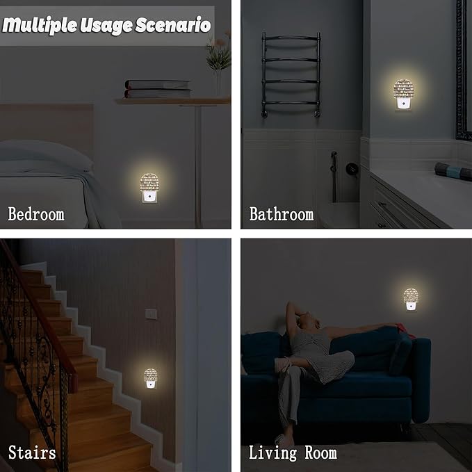 Books on Bookshelves Night Light, Colorful Books Dusk to Dawn Night Light Plug in,0.5w Energy Saving Sleep Friendly Nightlights for Kids Boys Girls Home Decor