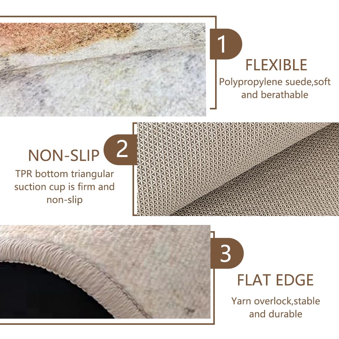 Piano Carpet Noise Reduction Rug, Soundproof Mat, Heat Insulation, Moisture-Proof Non-Slip Floor Mat for Upright Pianos (Color : C)