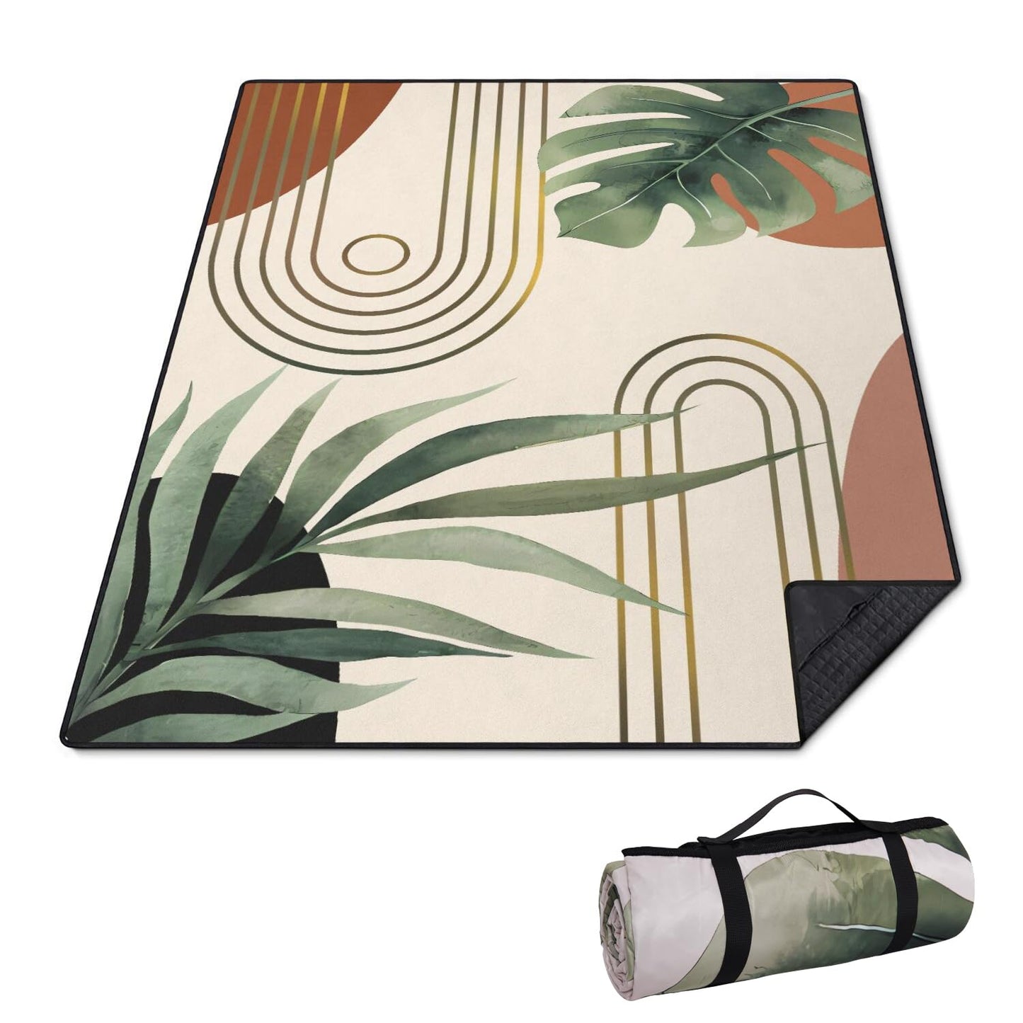 QXWREL Extra Large Picnic Outdoor Blanket Waterproof and Sandproof Picnic Mat for Beach Foldable Camping Accessories for Grass Lawn Park
