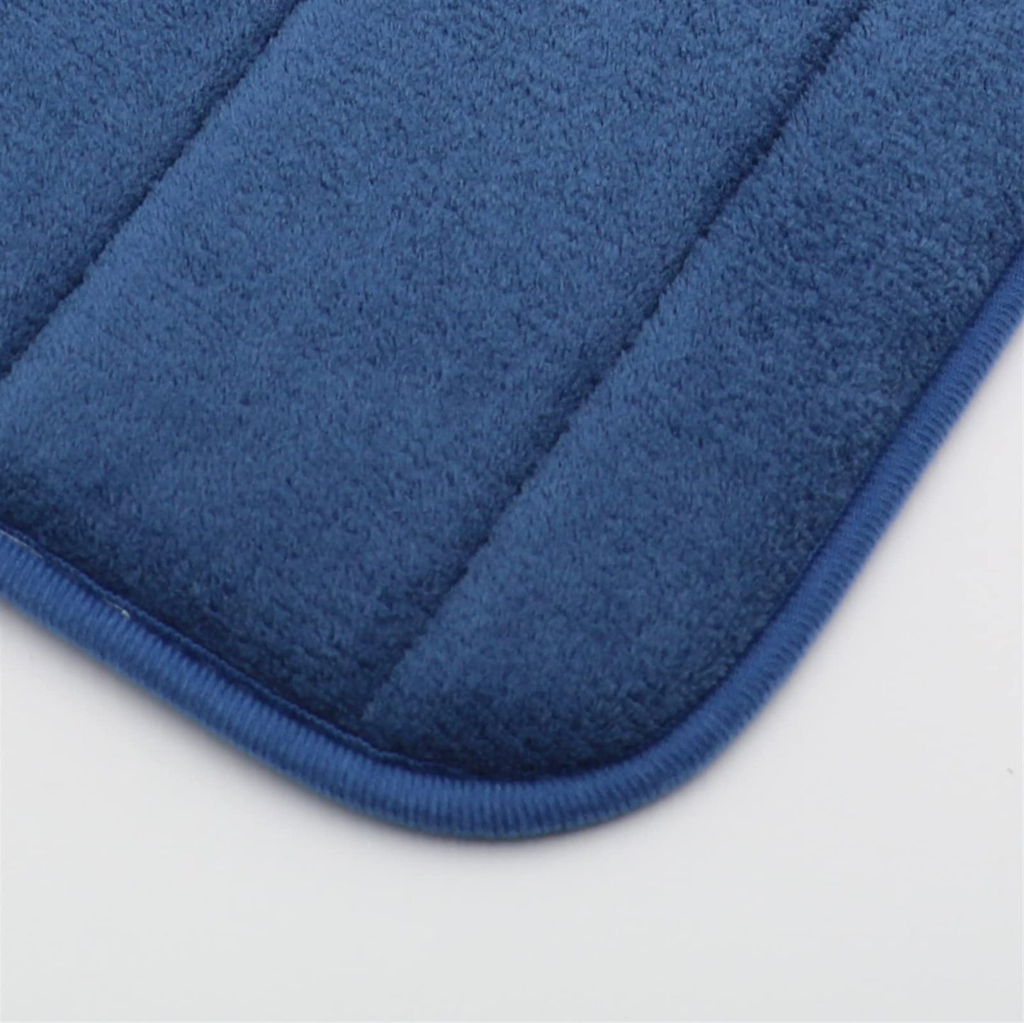 Lifup Soft U-Shaped Bathroom Rug, Memory Foam Bath Mat, Non Slip Water Absorption Dry Fast Toilet Mat, Bathroom Floor Mat Navy Blue 1.3 x 1.6 Feet