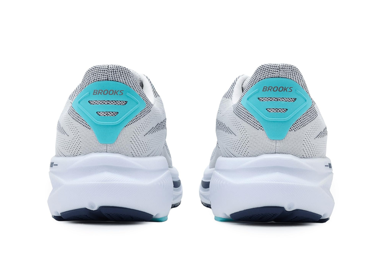 Brooks Men's Ghost 17 White/Beacon Blue/Ipanema 12 Medium