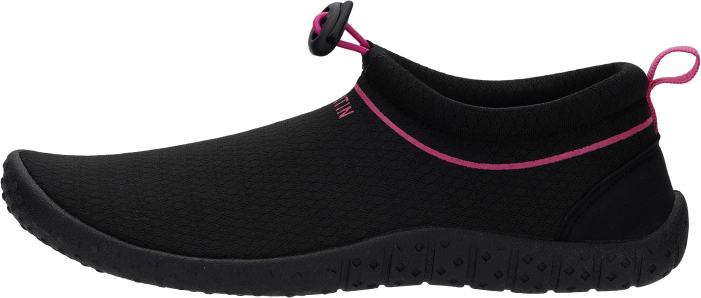 WHITIN Women's Water Shoes Aqua Minimalist Socks Size 11 Barefoot Swim Beach Surf Anti Slip Outdoor Activities Boating Gym Lightweight Sneakers Black/Pink 42