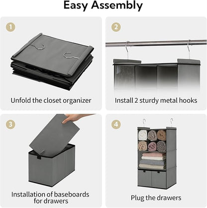 GRANNY SAYS Hanging Closet Organizer