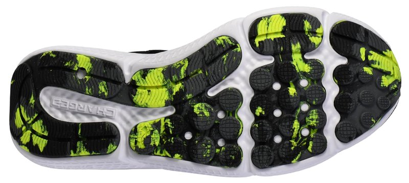 Under Armour Men's Charged Assert 10, (007) Black/Black/High Vis Yellow, 15, US