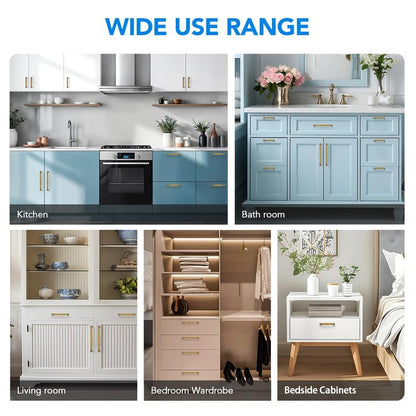 HOME EDIT 5 Pack 3 Inch Antique Brass Cabinet Handles Solid Zinc Alloy Pulls for Kitchen, Dresser, Closet & Bathroom Cabinets Hardware
