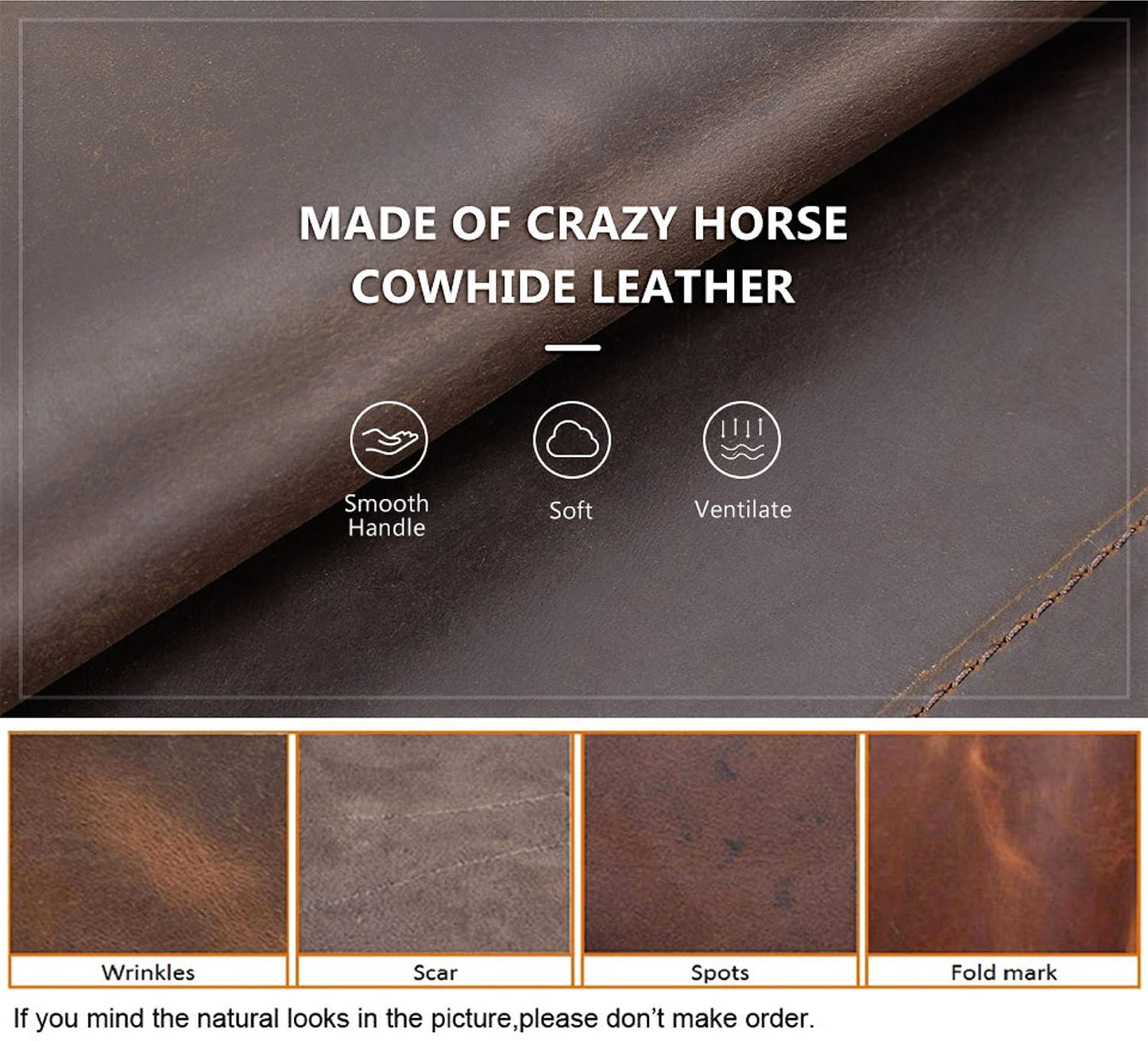 CataPurus Top Grain Leather 14.2" Slim Laptop 90° Zipper Bag, Vintage Design, Handmade, Compatible with MacBook Pro/Air 14"/13.3"/13.6" 2021 2022 M1 Pro/M1 Max A2442 & Other Laptop, Coffee 14.2 Inch