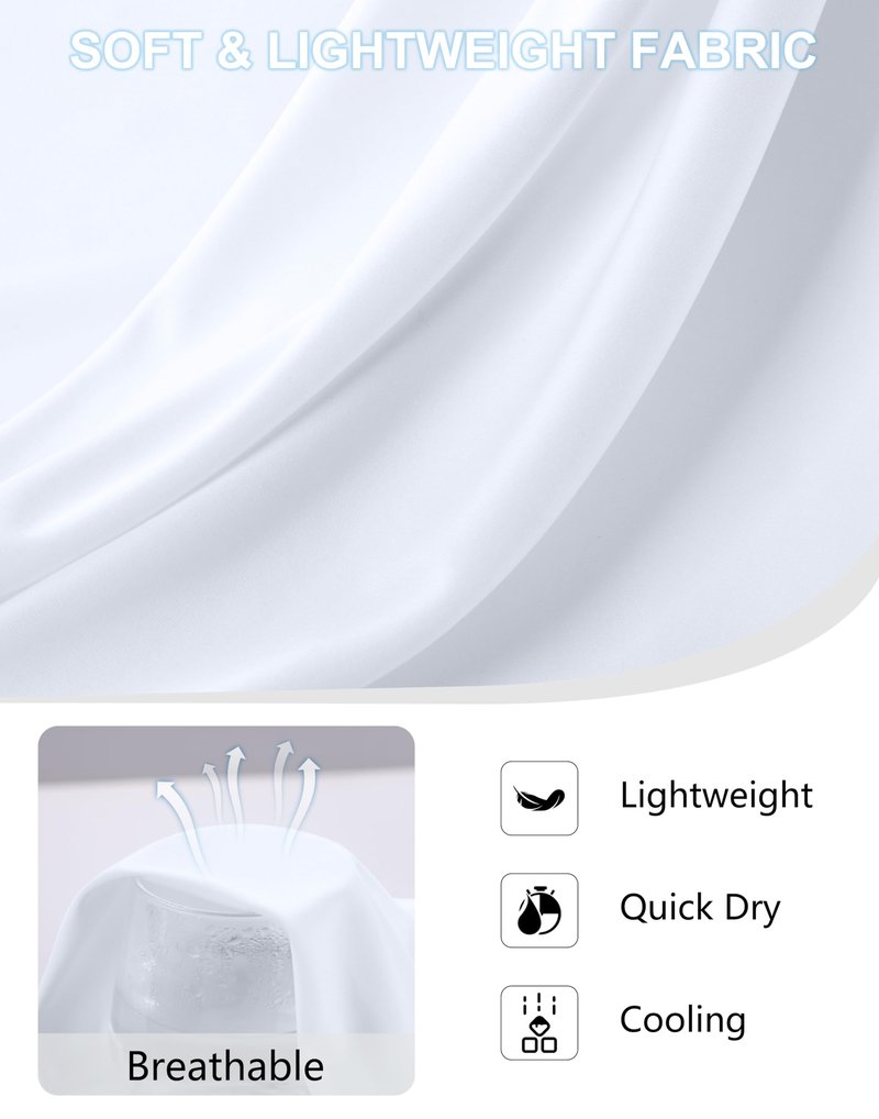 G Gradual Women's Workout Tank Tops Lightweight Sleeveless High Neck Athletic Shirts for Running Gym Tennis Pickleball, White, L
