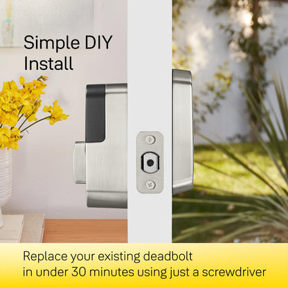 Yale Security Assure Lock 2 Plus Apple Home Keys (Tap to Open) Deadbolt, Satin Nickel Smart Keyless Entry Door Lock with Wi-Fi Connected Keypad for Code Entry and Remote Access, YRD450-N-WF1-619