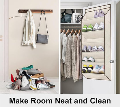 SLEEPING LAMB Shoe Rack for Door, Kids Door Shoe Organizer for Closet hanger