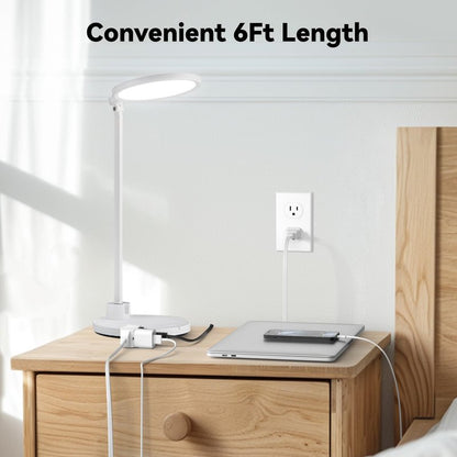 BN-LINK 6 ft 3 Outlet Indoor Extension Cord 16/2 SPT-2, 2 Pack White, 2 Prong Polarized Plug, Household Power Cord for Home, Office, and Holiday Decorations