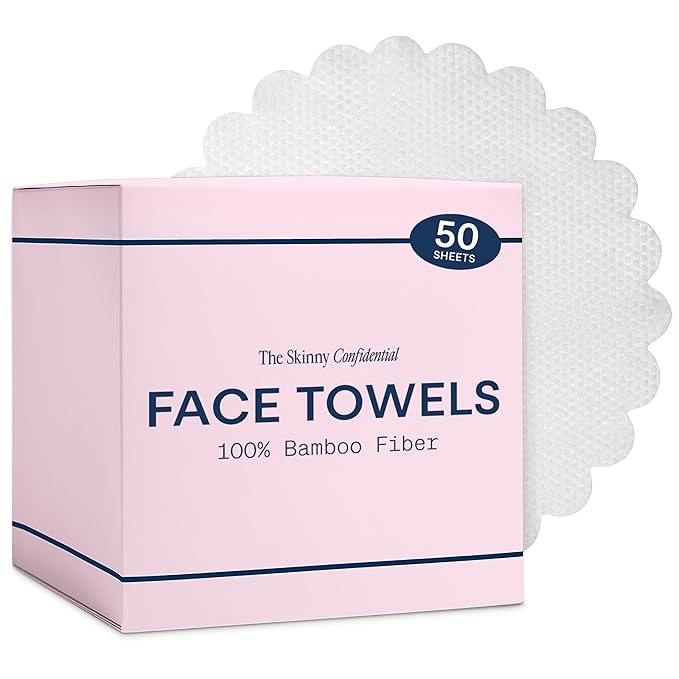 The Skinny Confidential Disposable Face Towels, 20% Polyester
