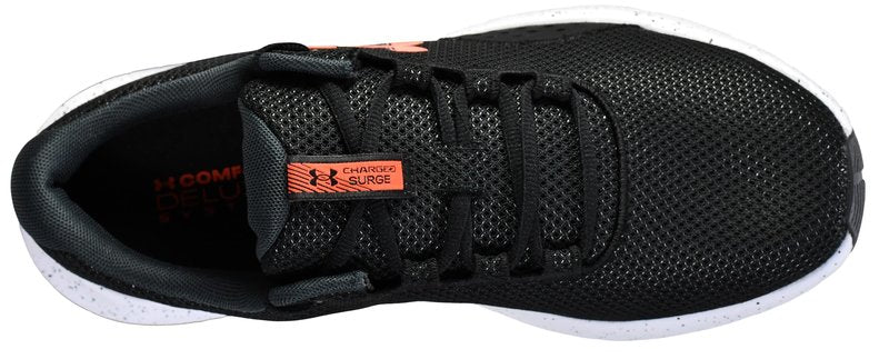 Under Armour Men's Charged Surge 4, (004) Black/Anthracite/Ares Red, 9.5, US