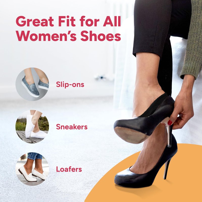 Eedor Women's No Show Socks, Comfy Non-Slip, Low Cut Invisible Liner Socks for Casual and Formal Wear, Durable, Soft, Stretchable Fabric - 8 Pairs, Medium, Size 7-8 - Black, Gray, Beige, and White