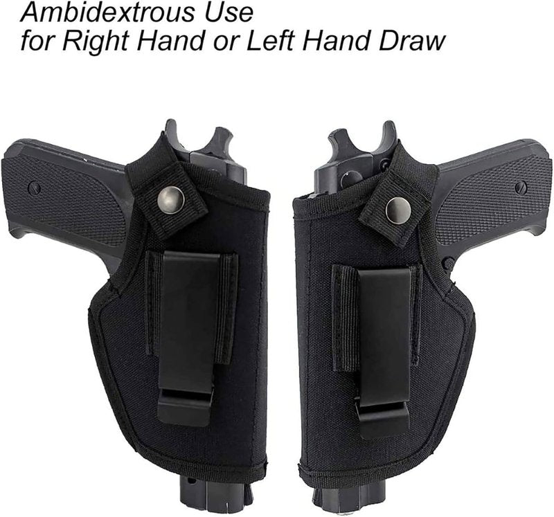 Concealed Carry Holster - IWB/OWB Metal Clip for Airsoft Pistols | Right & Left-Hand Draw Options