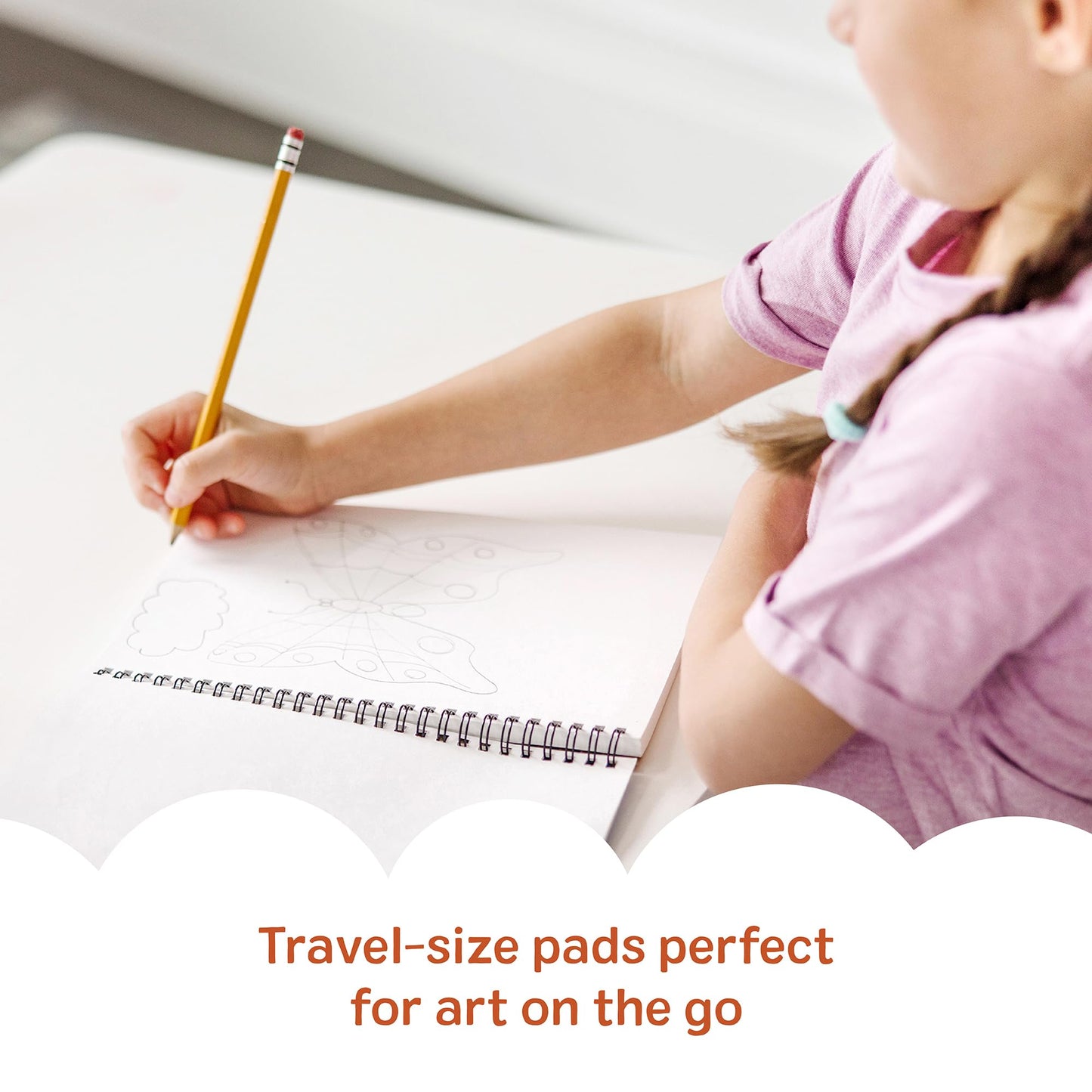 Melissa & Doug Drawing Paper, Sketch Pad, 3-Pack Bundle for Coloring, Writing or Painting (6 x 9 inches) - 50 Sheets Each, Kids Drawing Pad & Art Supplies for Kids Ages 3+