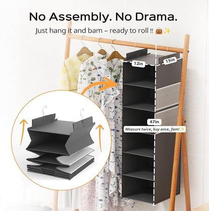 Extra Deep Hanging Closet Organizer