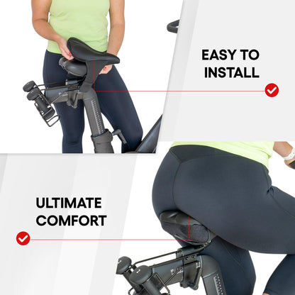 Padded Seat Cover for All Peloton Bikes and Cross Training Bike & Bike+ - Gel Seat Cushion, Ultimate Comfort for Men & Women, Accessories for Peloton Bikes