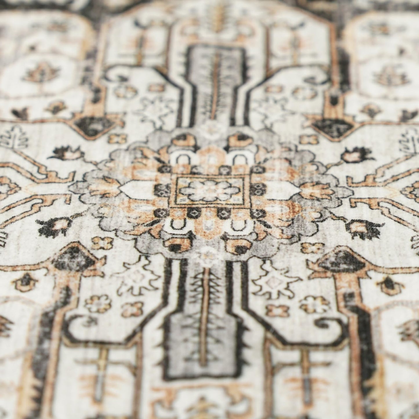 RUUGME Black Washable Entry Rug : 3x4 Rugs for Entryway Kitchen Bathroom Indoor - Soft Stain Resistant Carpets Distressed Floor Decor Mat 3x4 Black