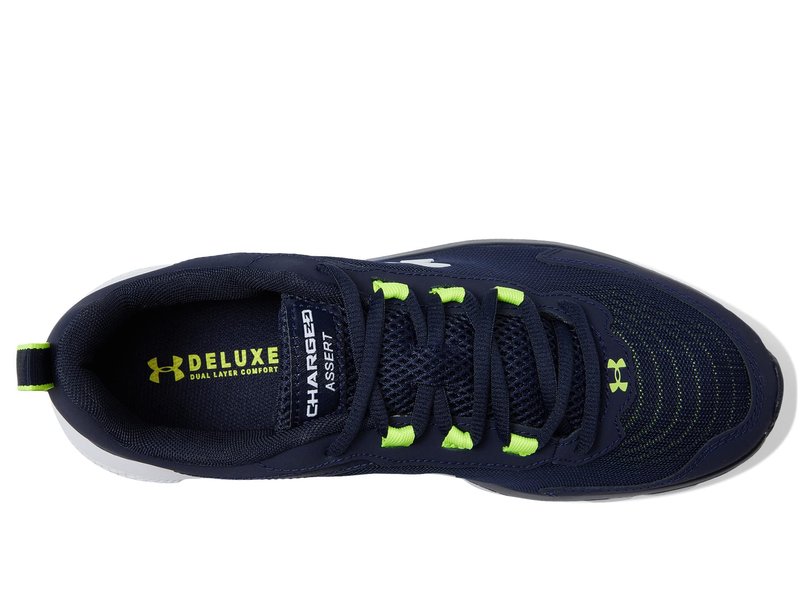 Under Armour Men's Charged Assert 9, (404) Midnight Navy/Yellow Ray/White, 12.5