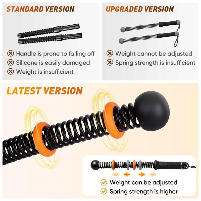Adjustable counter weight Cordless Battle Ropes,Heavy Duty Portable Ropeless Battle Ropes for Home Gym,Workout Exercise Rope for Strength Building, HIIT and Low-Impact Aerobic Training for Men & Women