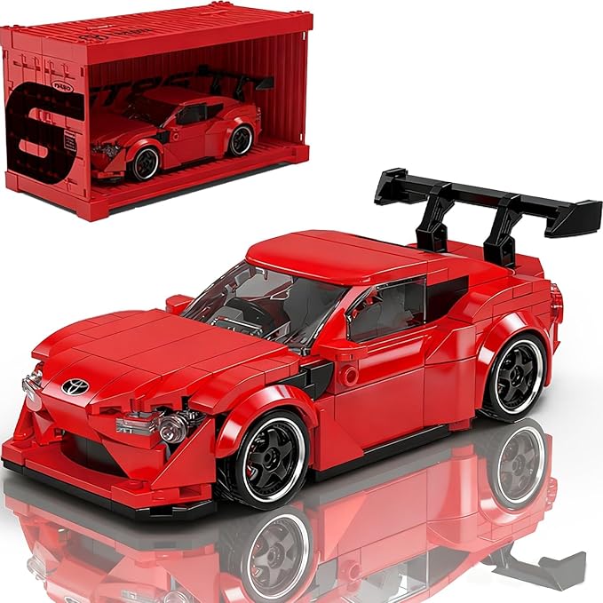 GT86 Building Blocks Car Toys Set 417 Pieces 1:32 Scale Model Speed Car with Display Case Builting Bricks Toy Kit for Teenagers &amp Adults People for Ages 14+ for BrithdaysChristmas