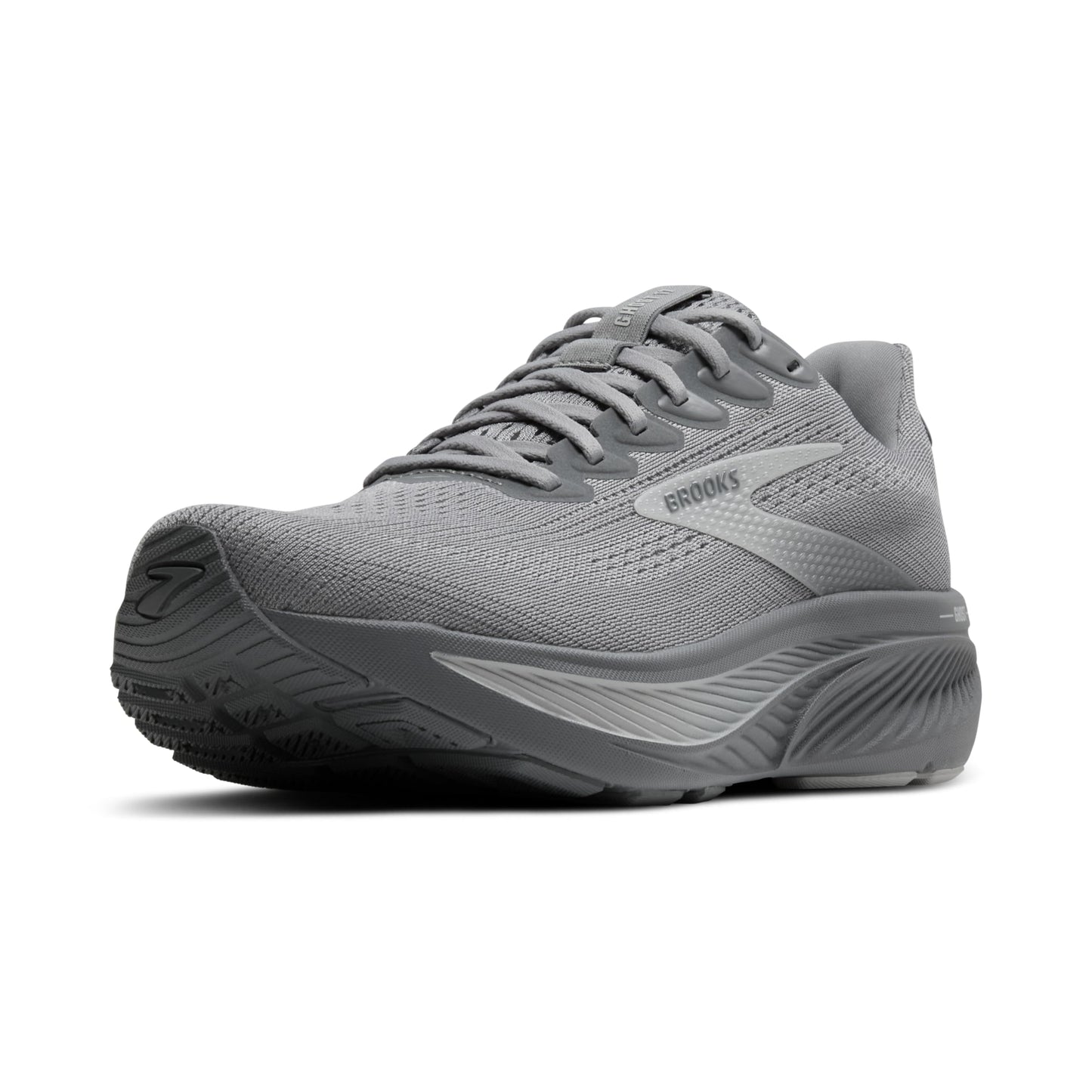 Brooks Men’s Ghost 17 Neutral Running Shoe - Primer Gray/Oyster Mushroom - 9 Medium