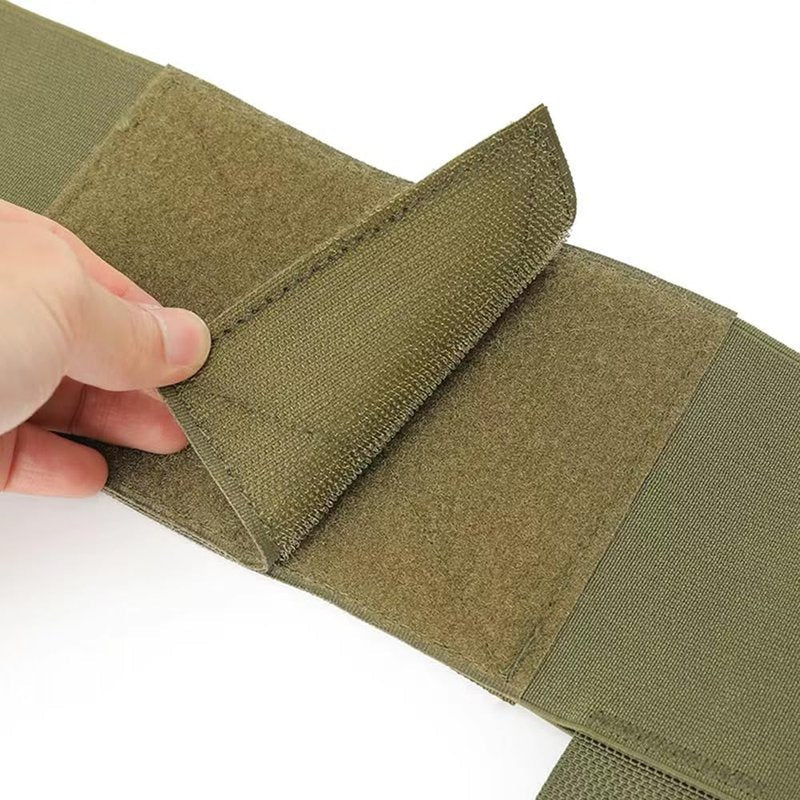 GAZJYUSP Pair of Elastic Tactical Vest Cummerbund Quick Release Mounting Strap for Vest JPC/CPC/LBT/LBX/FCPC with Magazine Pouches (Khaki)