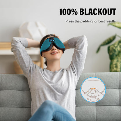 Sleep Headphones,Sleep Mask for Side Sleeper,3D Eye Mask for Sleeping with Stereo Speakers,Bluetooth Headphone,Perfect for Gifts for Women/Men Black
