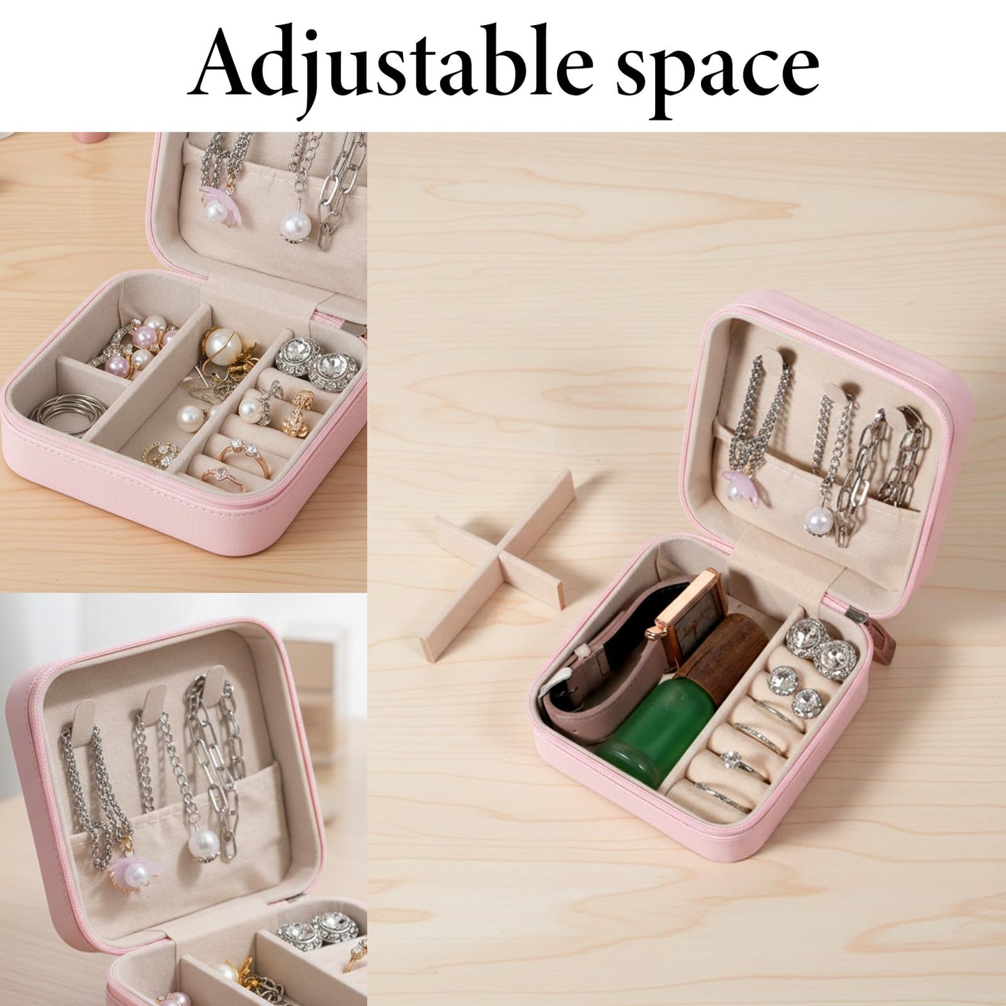 SHENLIU 12pcs Mini Jewelry Travel Case, 6 Elegant Colors Compact PU Leather Jewelry Organizer for Rings, Earrings, Necklaces, Perfect for Bridesmaid Gifts