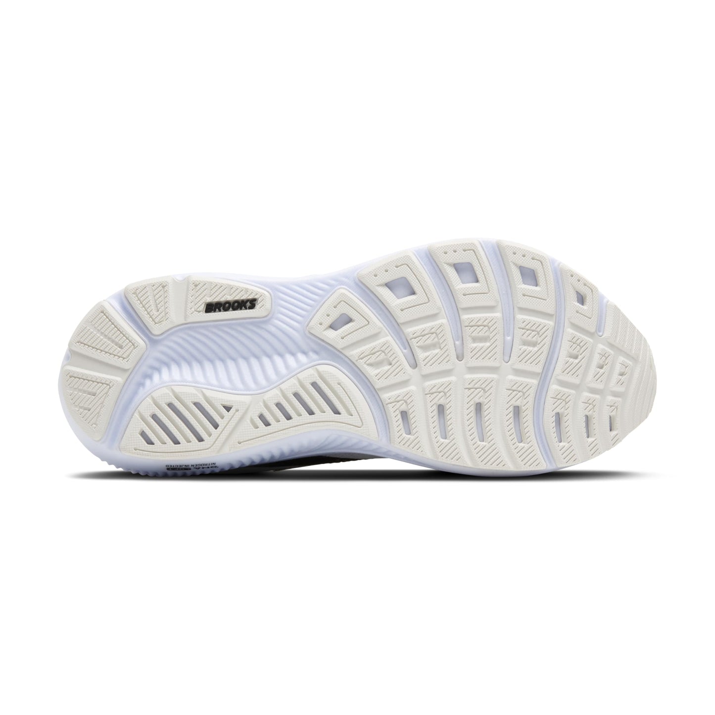 Brooks Women’s Ghost 17 Neutral Running Shoe - White/Black/Rose Gold - 6.5 Wide