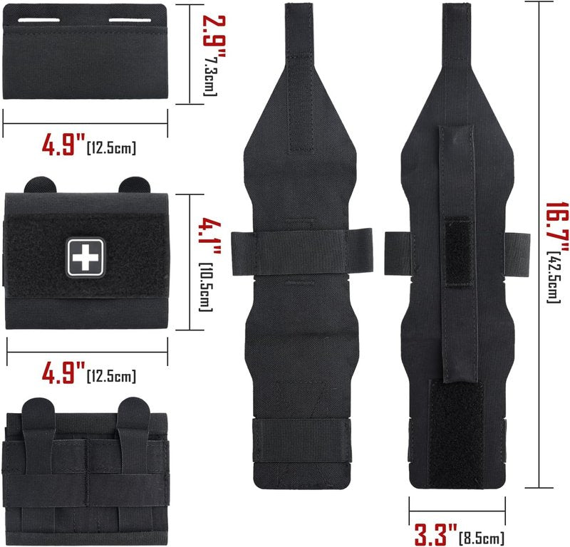 LIVANS Tactical First Aid Micro Trauma Pouch - Small EDC Medical Bag with Tourniquet for Duty Belt | Hunting & Survival Gear