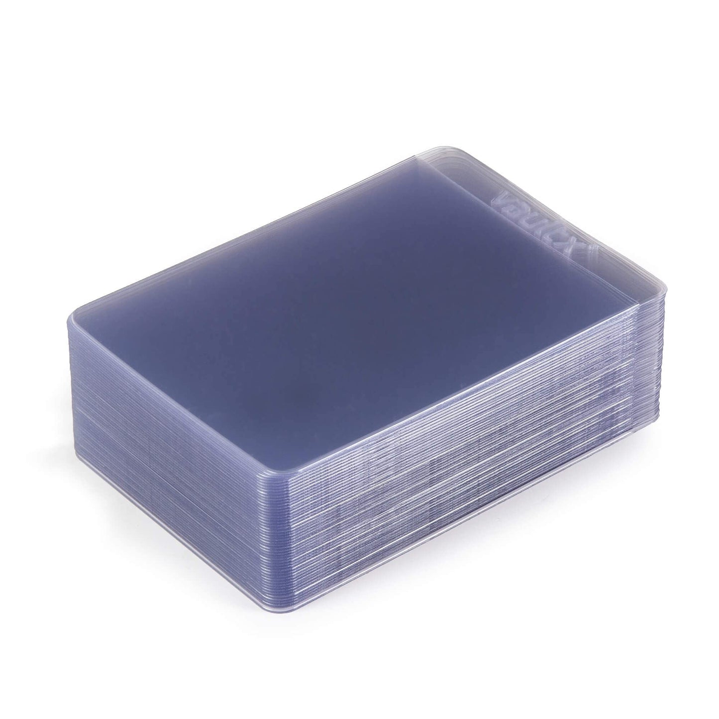 Vault X Semi-Rigid Trading Card Holders (50 Pack), Hard Sleeves for Trading Card Grading Submissions, Card Protectors