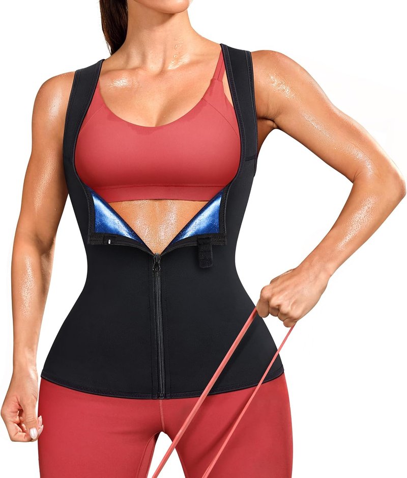 Waist Trainer for Women - Junlan Sauna Suit Sweat Vest for Effective Workouts | Adjustable Fit