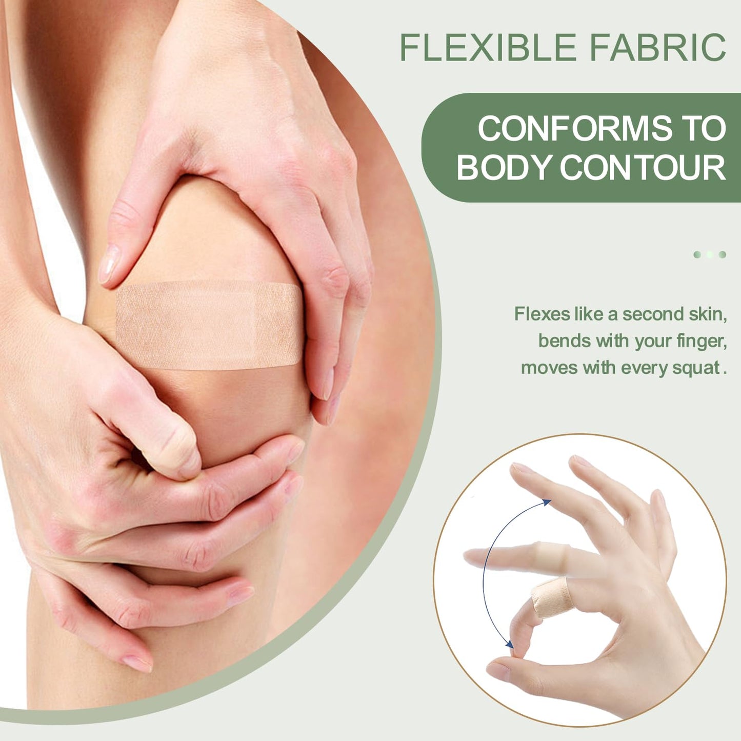 Hysimedy Silicone Bandages for Sensitve Skin Assorted Bandages Variety Pack Painless Removal Latex Free Flexible Fabric Hypoallergenic Bandages for Geriatric and Children 60 Counts
