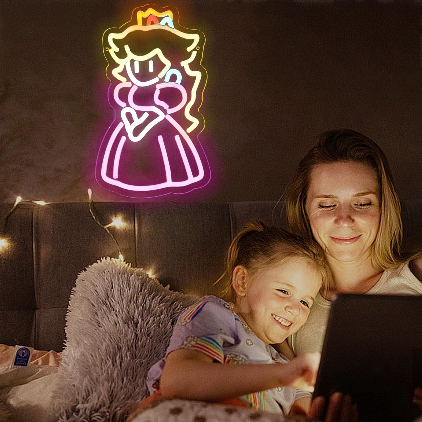lmprintNook Princess Neon Signs Crown Neon Lights for Wall Decor Decorative Hanging LED Sign with USB Power for Kid Teen Boys Girls Room Birthday Party Wedding Bar Home Decoration Christmas Gift