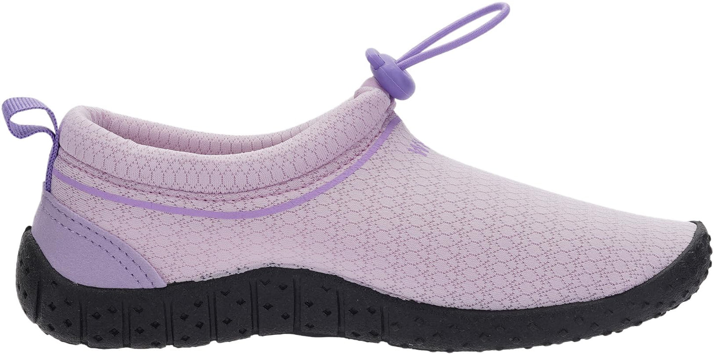 WHITIN Big Kids Water Shoes Aqua Barefoot Swim Beach Minimalist Socks Size 2.5 Girls Surf Anti Slip Outdoor Activities Boating Gym Lightweight Sneakers Purple 33