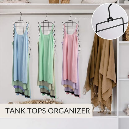 ZEDODIER 6 Pack Tank Top Hanger Space Saving, Bra Hangers